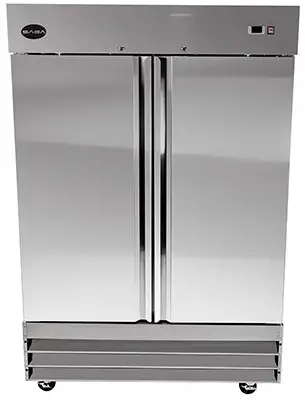 SABA 47 cu ft Two Door Reach in Commercial Refrigerator