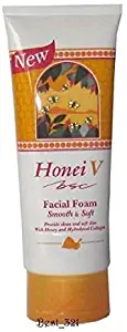 Facial Foam Honei V BSC Smooth Soft Honey + Collagen Made in Thailand