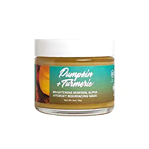 Camille Beckman Spa Botanicals Skincare Pumpkin & Turmeric, Brightening Renewal Alpha Hydroxy Resurfacing Mask, 2 oz