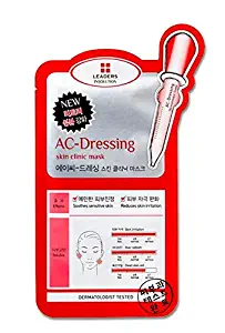 Leaders Clinic Ac-Dressing Skin Clinic Mask Skincare Moisturizing, 10 Piece