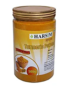 Harsim Spices Pure Natural Turmeric Powder for Bright and Radiant Skin (500gm)