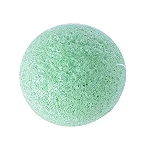 Wangxinl Konjac Face Sponge Facial Cleansing Pad Sponge Natural Face Sponge Cosmetic Puff (green)