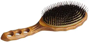 Y.S. Park Tortoise Wood Air Vent Cushion Brush