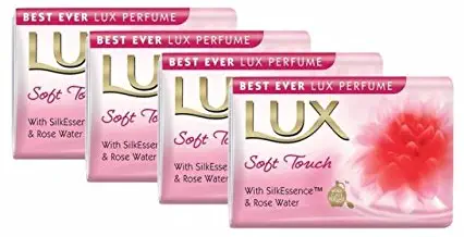 LUX Soft Touch Bath Soap (Pack of 4)