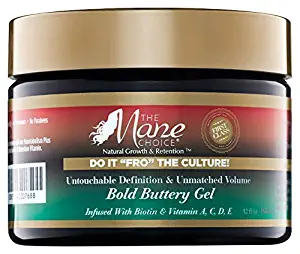 THE MANE CHOICE Do It 'FRO" The Culture Untouchable Definition & Unmatched Volume Bold Buttery Gel (12 Ounces/350 Milliliters)