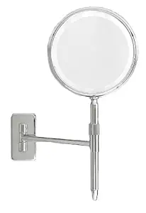 Danielle 5X LED Lighted Wall Mount and Handheld Mirror, Silver
