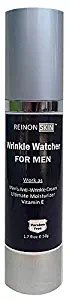 [REinONSkin] WRINKLE WATCHER FOR MEN/Men's Face Cream/Anti aging, Anti wrinkle Cream for Men/Paraben Free/Organic Ingredients/1.7 oz/Watch Now. No Frown Tomorrow.