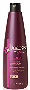 Linange Spa – Emergency Collagen Shampoo (500ml); Moisturizing, Nourishing, Hair Care Product; Hair Shampoo for Men and Women – Great for Colored, Straightened, Medium, Treated Hair