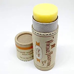 Vintage Tradition Citrus Shine Tube Tallow Balm, 100% Grass-Fed, 1/2 Fl Oz 