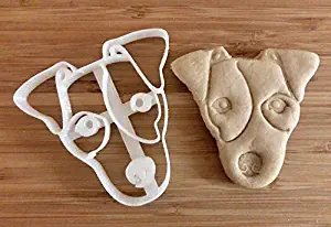 Jack Russell Cookie Cutter and Dog Treat Cutter - Dog Face - FBA