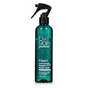 Livegain Premium Keratin PPT Multi Care 8.44 fl.oz - Before & After Treatment- Best for Colored & Perm Hair - Moisturizer & Detangler