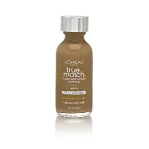 L'Oreal Paris Makeup True Match Super-Blendable Liquid Foundation, Crème Café W8, 1 Fl Oz,1 Count