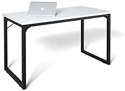 Coleshome Computer Desk 31", Modern Simple Style Desk for Home Office, Sturdy Writing Desk,White