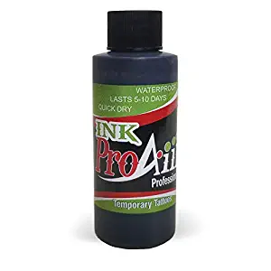 Body Paint - ProAiir Temporary Tattoo Ink - 2.1 oz (60ml) Black