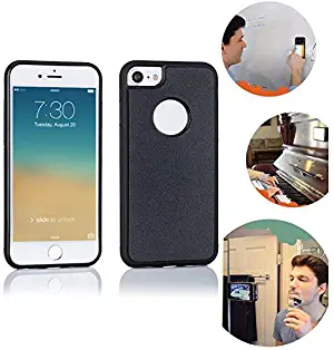 Wingcases for iPhone 7/8/SE 2020 Case, Anti Gravity Suction Stick on The Smooth Surface Mirror Glass Selfie Cover with Dust Proof Film