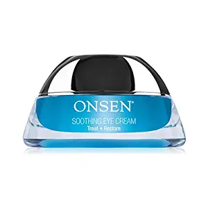 Onsen Soothing Eye Cream Anti Aging Eye Treatment for Wrinkle Firming Puffiness Tightening Dark Circle Bags Moisturizing Morning & Night Under Eye Collagen Cream, 1 fl oz/30 ml
