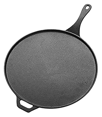 American Metalcraft CILP14 Low-Profile Round Cast Iron Pans, 14-Inches