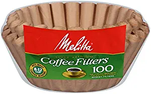 Melitta8-12 Cup Basket Coffee Filters, Natural Brown, 100 Count (Pack of 24)