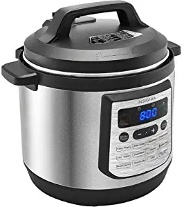 Insignia- 8-Quart Multi-Function Pressure Cooker - Stainless Steel (Renewed)