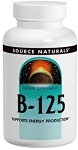 Source Naturals B-125, 125 mg B-Vitamins for Energy Production Support - 90 Tablets