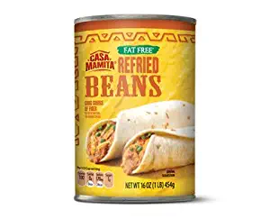 Casa Mamita Fat Free Refried Beans (Gluten Free) - 1 Can (1 lb.)