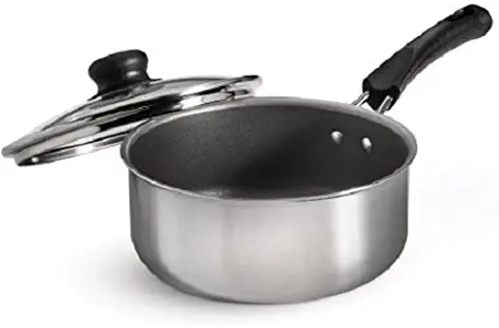 Tramontina Simple Cooking 2-Quart Polished Nonstick Covered Sauce Pan