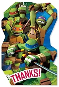 Teenage Mutant Ninja Turtles Party Thank You Postcards x 8