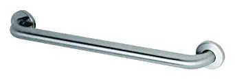 Bobrick 5806x48 304 Stainless Steel Straight Grab Bar with Concealed Mounting and Snap Flange, Satin Finish, 1-1/4