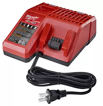 Milwaukee 48-59-1812 M12 or M18 18V and 12V Multi Voltage Lithium Ion Battery Charger w/ Onboard Fuel Gauge