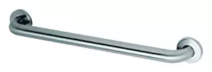 Bobrick 5806x36 304 Stainless Steel Straight Grab Bar with Concealed Mounting and Snap Flange, Satin Finish, 1-1/4" Diameter x 36" Length