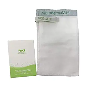 MicrodermaMitt Deep Exfoliating Face Mitt Firming Dry Skin Treatment-Unclog Pores, Repair Wrinkles, Sun Damage, Remove Imperfections and Improve Skin Texture