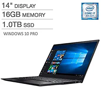 2019 Ultralight Lenovo ThinkPad X1 Carbon Business Laptop Ultrabook, Intel Core i7-8565U, 16GB RAM, Upgraded to 1TB SSD, 14 Inch Full HD Display, Backlit Keyboard, Windows 10 Pro