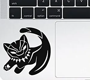 The Marvel’s Cute Black Panther Sticker – Animal Sticker- Black Panther Loin Cub Decal Vinyl Sticker for Apple MacBook, Trackpad, Keyboard, Mac Air, iPad, Laptop Sticker by A-B