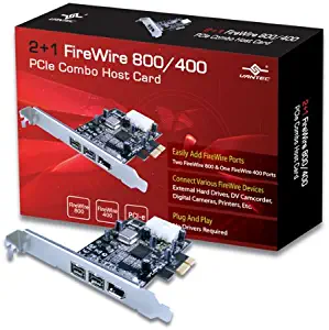 Vantec 2+1 FireWire 800/400 PCIe Combo Host Card (UGT-FW210)