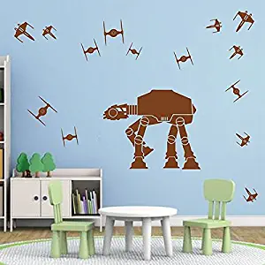 STICKERSFORLIFE ik2727 Wall Decal Sticker Star Wars Space Ships Nursery Teenager